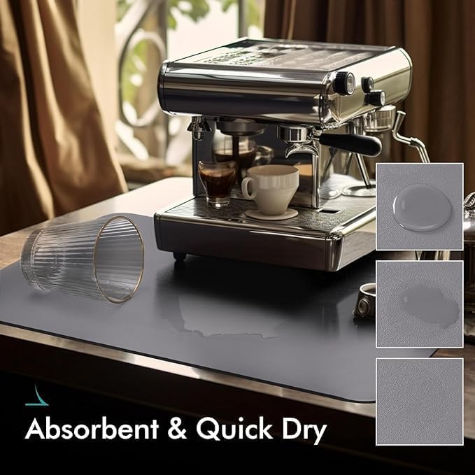 Quick-Dish Drying Kitchen Mat