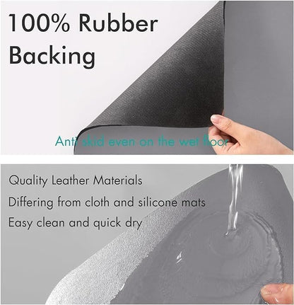Quick-Dish Drying Kitchen Mat