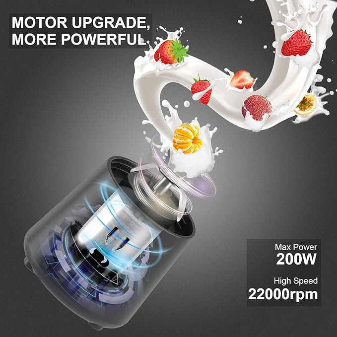 Portable Blender USB Rechargeable Mini Juicer Blender Electric Juicer